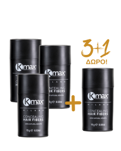 kmax hair fibers 15gr limited time offer 3+1 free